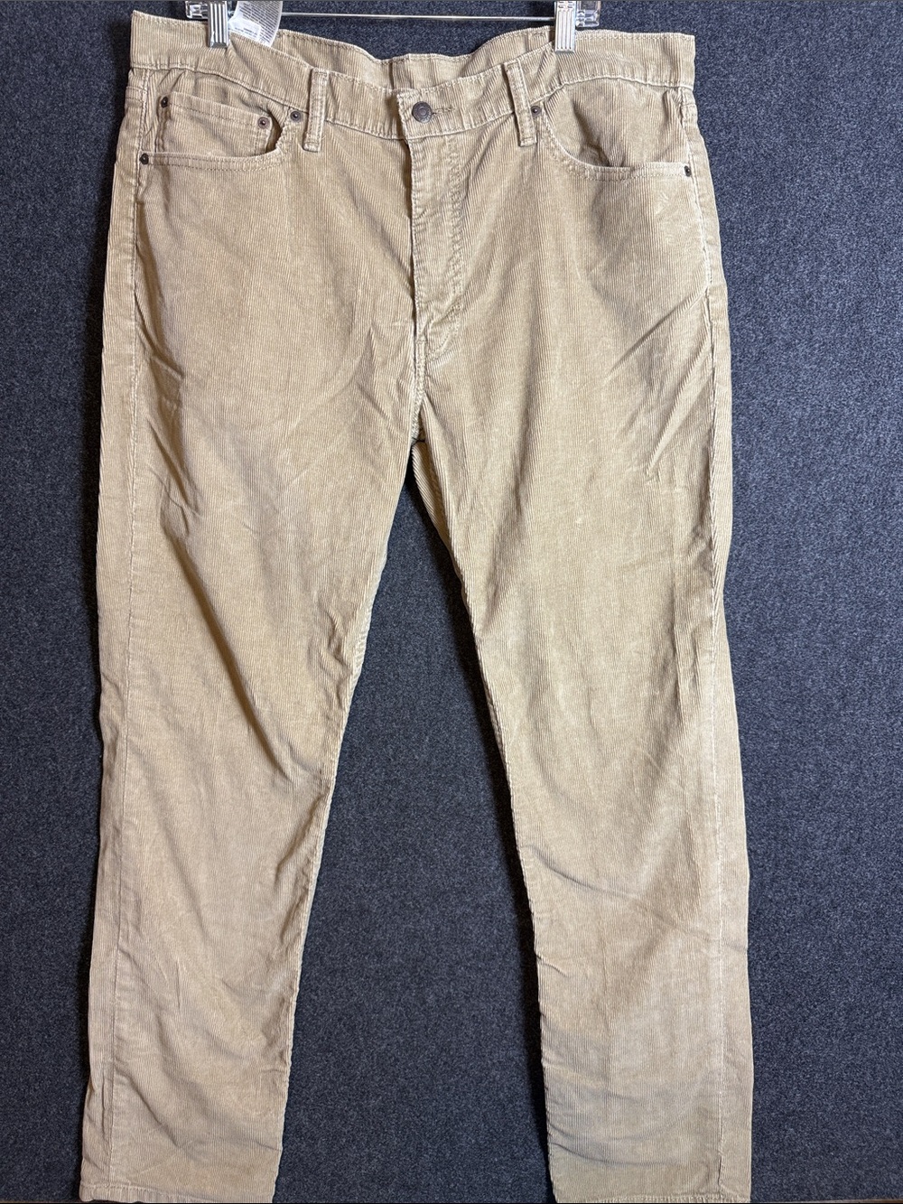 Levis 511 Slim Fit Corduroy Pants Tan Khaki Mens 38x34 Cords